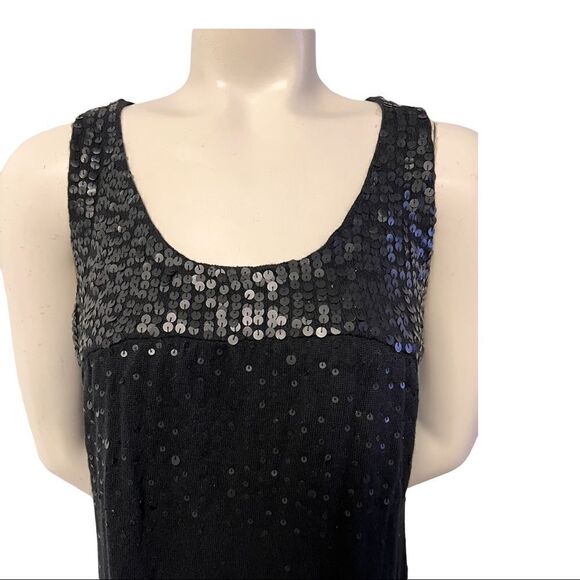 Spring + Mercer Sleeveless Sequined Black Dress - Picture 2 of 5